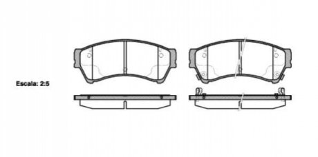 Колодки тормозные WOKING P10963.02