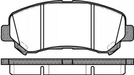 Колодки гальмівні диск. перед. (Remsa) Nissan Qashqai qashqai 2 i 1.5 06-13,Nissan Qashqai qashqai 2 i 1.6 06-13 WOKING P12183.00