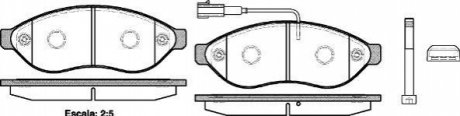 Колодки гальмівні диск. перед. (Remsa) Citroen Jumper 2.2 06-,Citroen Jumper 3.0 06- WOKING P13373.01