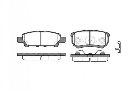 Колодки гальмівні диск. задн. (вир-во Remsa) Citroen C-crosser 2.2 07-,Citroen C-crosser 2.4 07- WOKING P11513.02