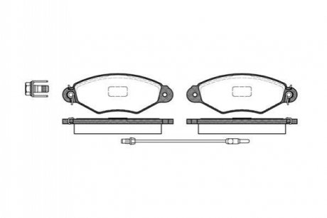 Колодки тормозные WOKING P7433.01