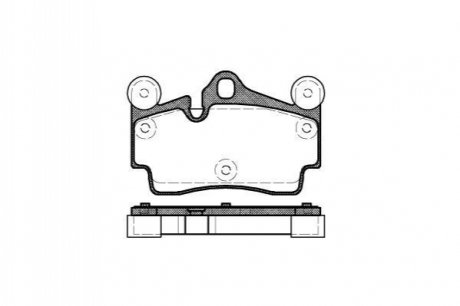 Колодки гальмівні диск. задн. (Remsa) Audi Q7 3.0 06-15,Audi Q7 3.6 06-15,Audi Q7 4.2 06-15 WOKING P8963.00