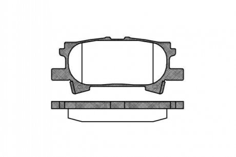 Колодки гальмівні диск. задн. (вир-во Remsa) Lexus RX 300-330-350 03>08 Sumitomo ver. WOKING P11403.00