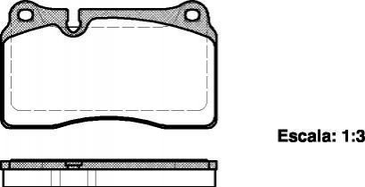 Колодки гальмівні диск. перед. (вир-во Remsa) VW Touareg 03>10, 10>18 WOKING P13003.00