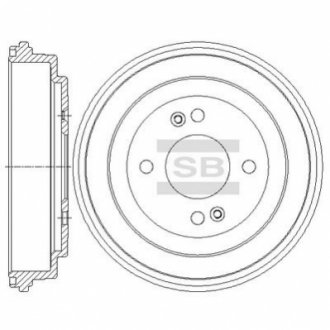 Тормозной барабан Hi-Q (SANGSIN) SD1094