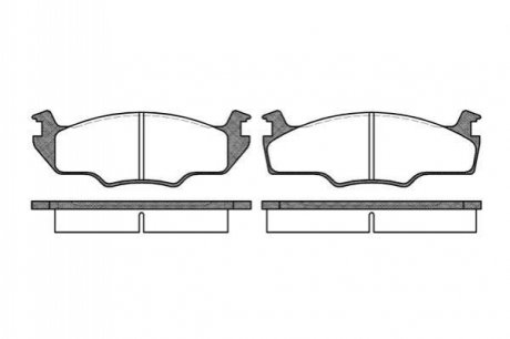 Колодки тормозные WOKING P0213.10