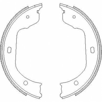 Колодки стоянкового гальма (вир-во Remsa) BMW 5e60 X5e70 7e65 WOKING Z4740.00