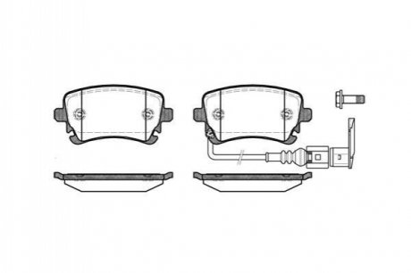 Колодки тормозные WOKING P9973.11