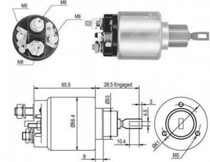 Втягивающее реле MAGNETI MARELLI 940113050048