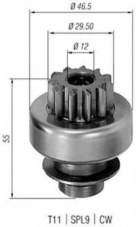 Бендикс стартера MAGNETI MARELLI 940113020306