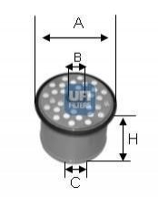 Топливный фильтр UFI 24.390.00 (фото 1)