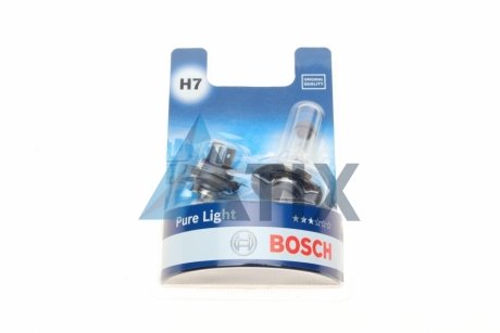 Лампа розжарювання H7 12V 55W PX26d Pure Light (компл. 2шт) BOSCH 1987301411