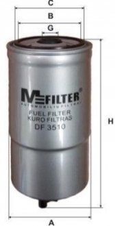 Топливный фильтр M-FILTER DF 3510