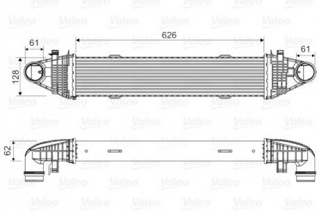 Радіатор наддуву Valeo 818-616