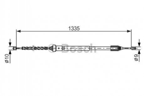 Гальмівний трос BOSCH 1 987 477 783