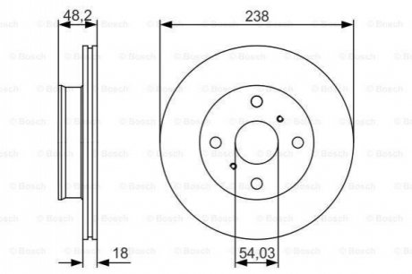 Диск гальмівний BOSCH 0986479R75