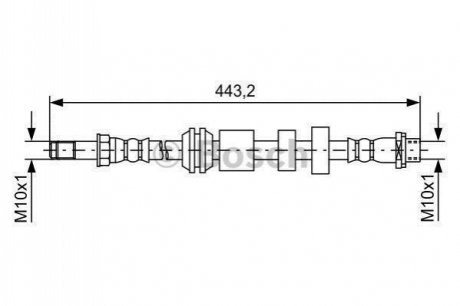 Тормозной шланг BOSCH 1987481740