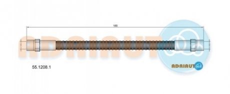 Тормозной шланг ADRIAUTO 55.1208.1 (фото 1)