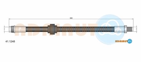 Тормозной шланг ADRIAUTO 41.1248 (фото 1)