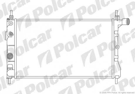 Радиатор (мех.) Polcar 550508A2