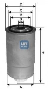 Паливний фільтр UFI 24.383.00 (фото 1)