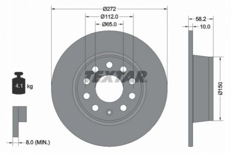Тормозные диски TEXTAR 92300003 (фото 1)