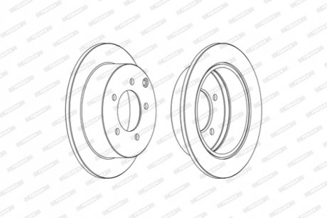 Гальмівний диск FERODO DDF1986C