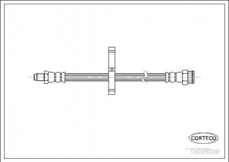 Тормозной шланг CORTECO 19026009