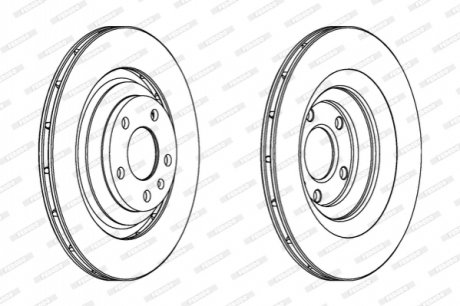 Диск гальмівний FERODO DDF1240C