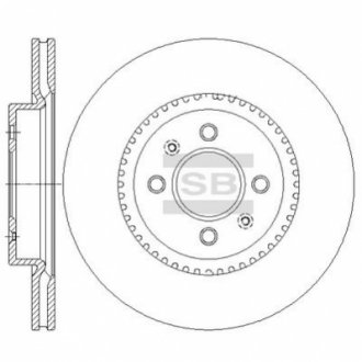 Диск гальмівний Hi-Q (SANGSIN) SD2043