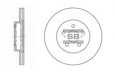 Диск гальмівний Hi-Q (SANGSIN) SD4001