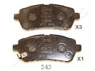 КОЛОДКИ ТОРМПЕР JAPANPARTS PA-343AF