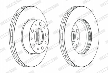 Диск гальмвний FERODO DDF2659