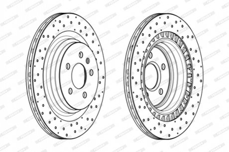 Диск гальмівний FERODO DDF2205C