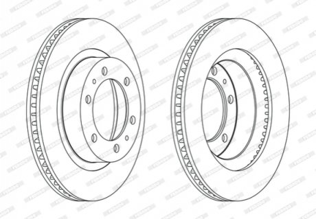 Диск гальмівний FERODO DDF2607C