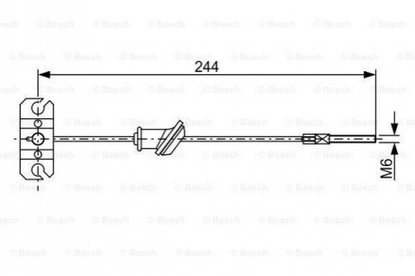 Гальмівний трос BOSCH 1 987 482 514