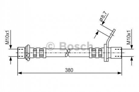 Тормозной шланг BOSCH 1 987 476 163