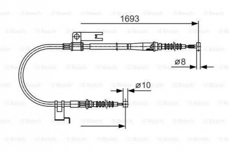 Гальмівний трос BOSCH 1 987 477 917