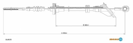 Трос зчеплення ADRIAUTO 11.0172
