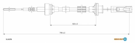 Трос зчеплення ADRIAUTO 11.0176