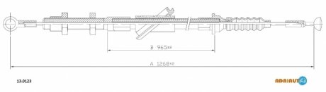 Трос зчеплення ADRIAUTO 13.0123