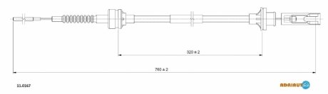 Трос зчеплення ADRIAUTO 11.0167