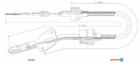 Трос сцепления ADRIAUTO 11.0120.1