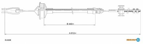 Трос сцепления ADRIAUTO 35.0108