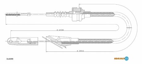 Трос сцепления ADRIAUTO 11.0193