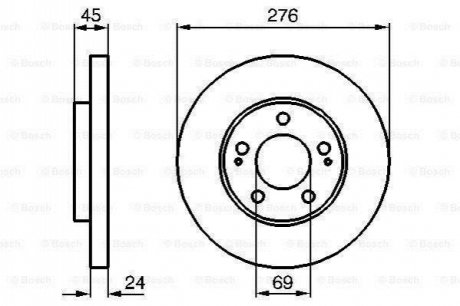 Тормозной диск BOSCH 0 986 479 035