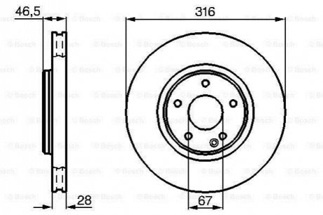 Тормозной диск BOSCH 0 986 478 625