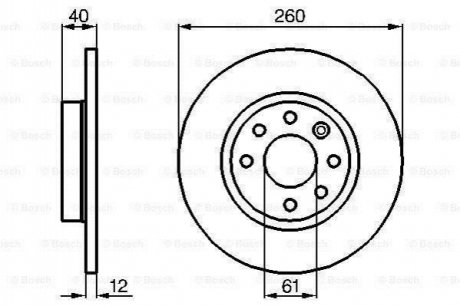 Тормозной диск BOSCH 0986478386 (фото 1)