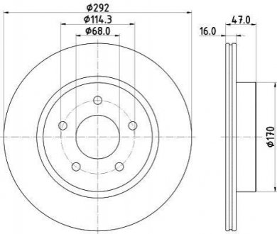 Тормозной диск HELLA 8DD 355 123-061