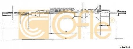 Трос сцепления COFLE 11.2611